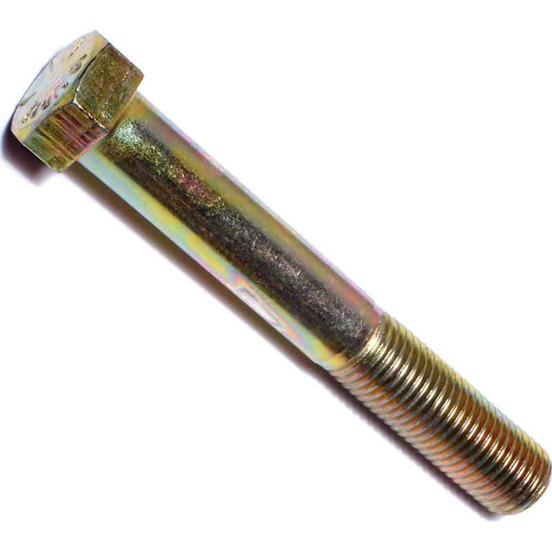 Hard-to-Find Fastener 014973253226 Grade 8 Fine Hex Cap Screws, 7/16-20 x 3, Piece-5 , yellow - Image 1